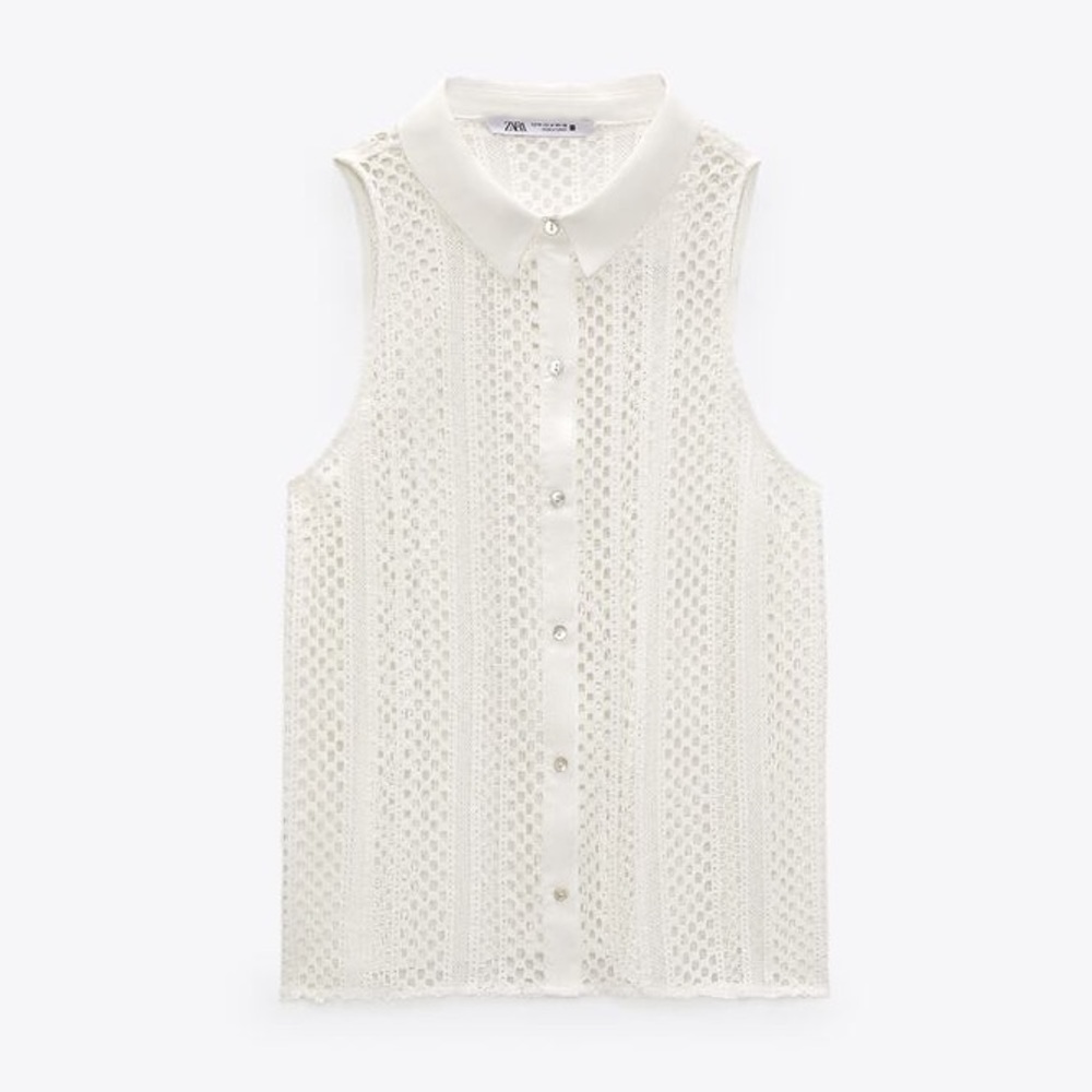 NWT | Zara | Crochet Tank Top Blouse